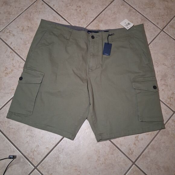 New Lucky Brand Saturday Stretch Cargo Short Men's 42 Olive Green Army Military - Picture 1 of 7